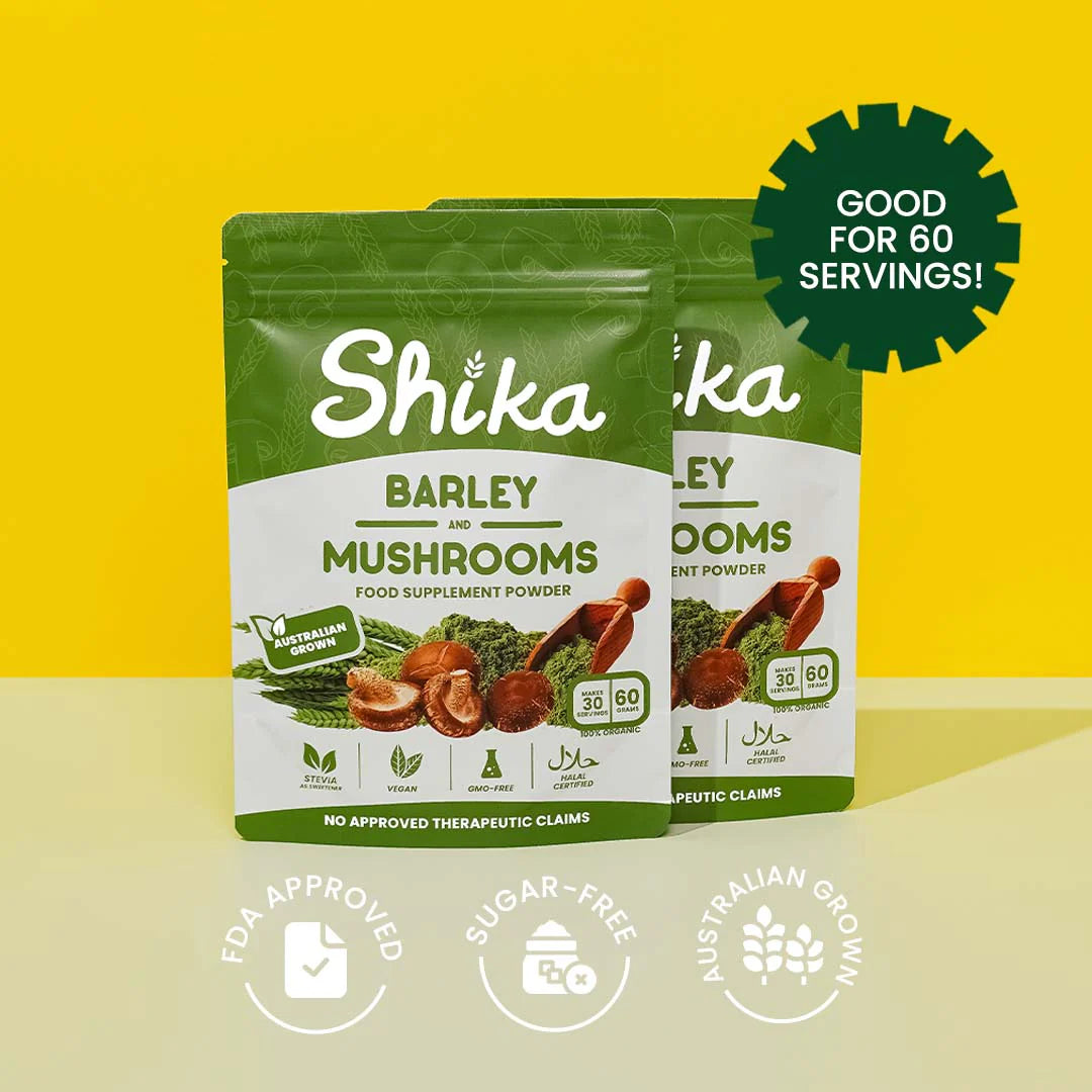 SHIKA BARLEY & MUSHROOMS FOOD SUPPLEMENT POWDER