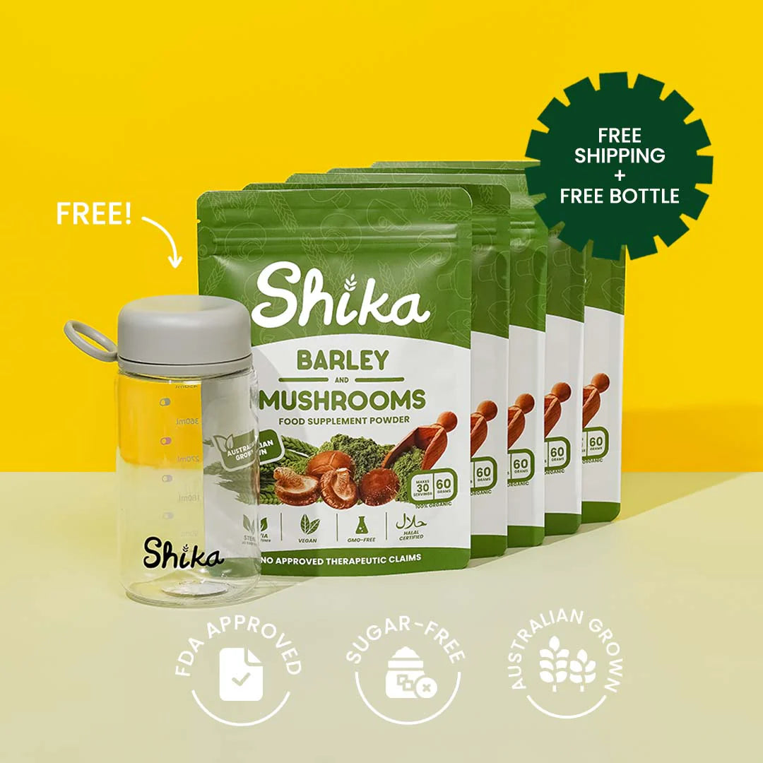 SHIKA BARLEY & MUSHROOMS FOOD SUPPLEMENT POWDER