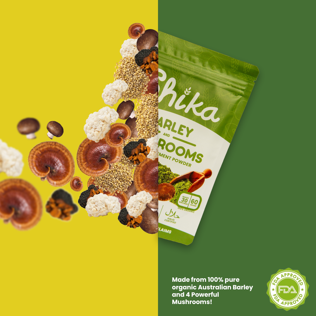 SHIKA BARLEY & MUSHROOMS FOOD SUPPLEMENT POWDER